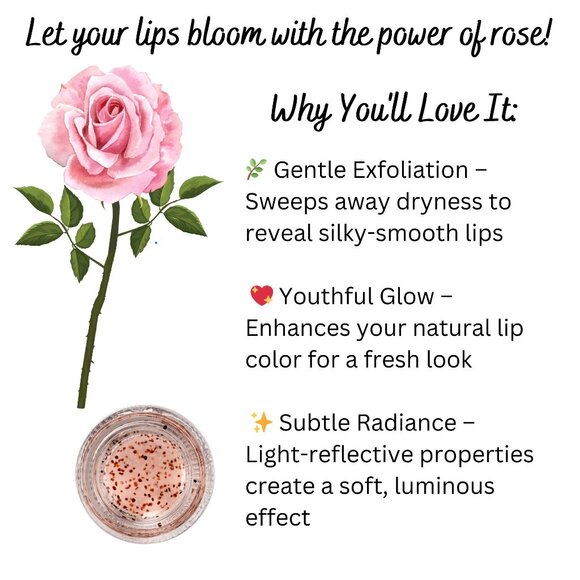 Avant Velvet Perfecting Rose Sugar Lip Scrub Size 10ml Sweet Almond Oil - Picture 4 of 6